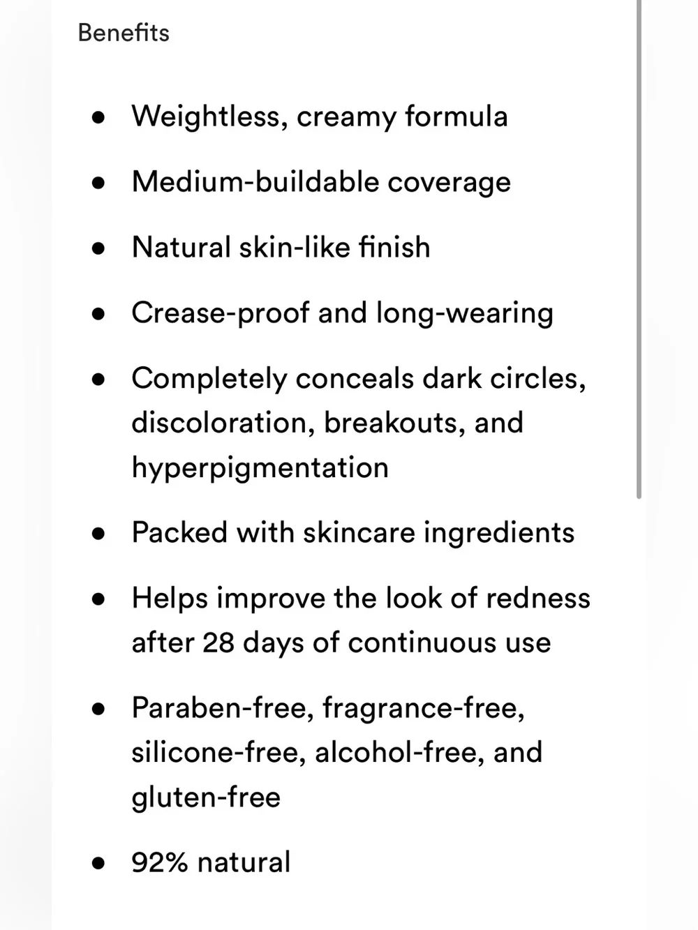 MILK Makeup Concealer in 1W (light) Vegan